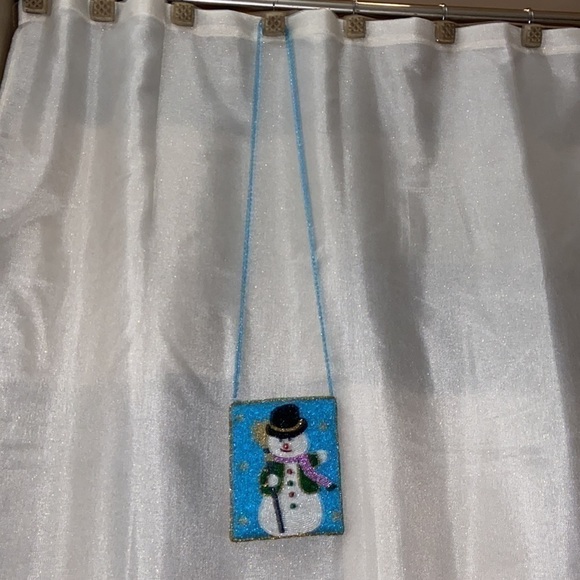 Adorable Snowman Purse, Vintage Shoulder Handbag - Picture 11 of 11